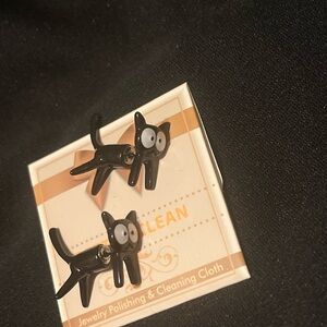 Black Cat Earrings